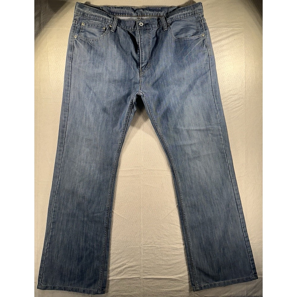 Levi's 527 Men's Jeans Bootcut Blue Denim Pants Size 38x32 Five Pocket Mid Rise